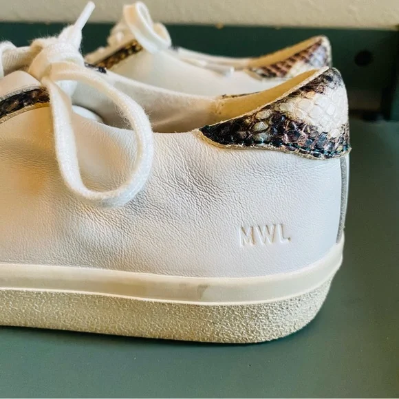 Madewell Sidewalk Low Top Sneakers in Snake Embossed Leather - Picture 7 of 12